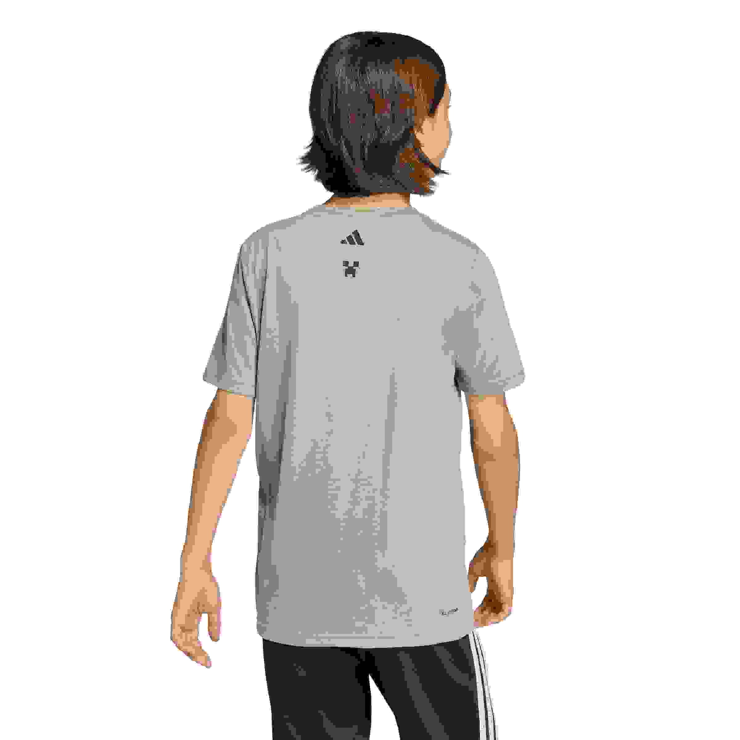adidas Minecraft Training Big Kids' Light Green T-Shirt
